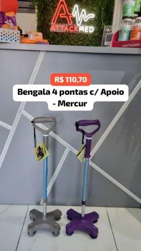 Bengala 4 Pontas c/Apoio - Mercur