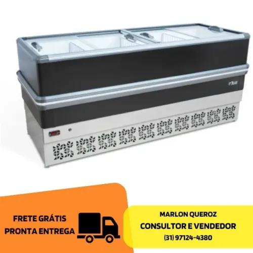 Ilha de Congelados 2M Preta Polar 127V