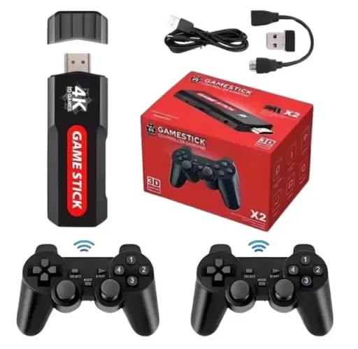 Game Stick GD10 Gorila Chip Amlogic S905X Jogos 3D Sistema Multijogos Emuelec 30.000 Jogos