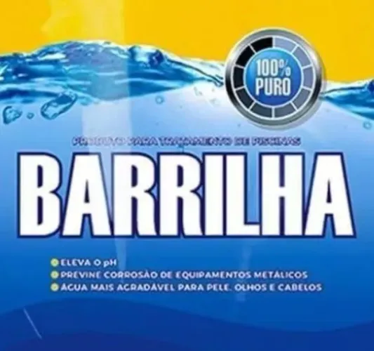 Barrilha para água de piscina - 100% puro