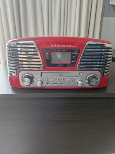 Rádio, Toca Discos Vinil, CD e entrada USB -  CTX Harmony