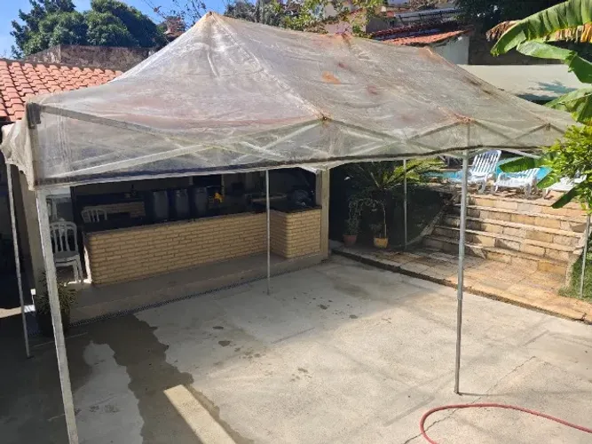 Tenda 6x3 lona transparente 