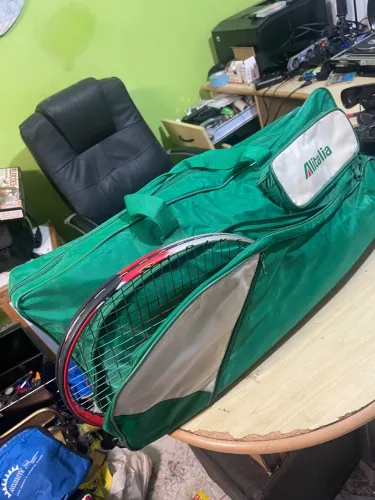 Bolsa Raqueteira aviação vintage antiga Alitalia 