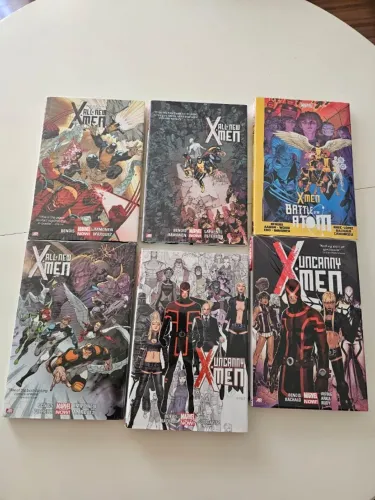 Uncanny X-Men 1 e 2/All-New X-Men 1, 2 e 3/X-Men Battle of the Atom (OHC) - Bendis