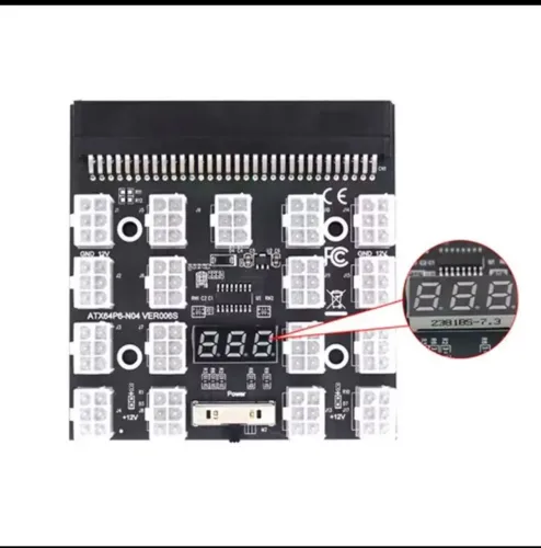 Brackout Placa de Alimentação para Mineração - ATX64P8-N04