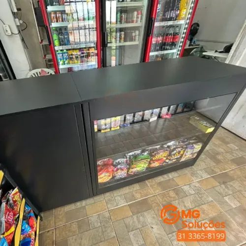 Balcão comercial para distribuidoras e mercadinhos