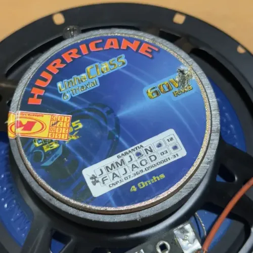 Par Alto- Falantes Hurricane 6 Triaxial 60W RMS 4 0hms