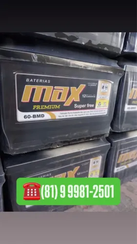 Baterias Max lacradas 12 meses de garantia entrega e instalação grátis