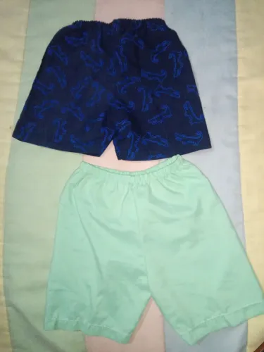 2 Shorts para Bebê - Tamanho 3-6M