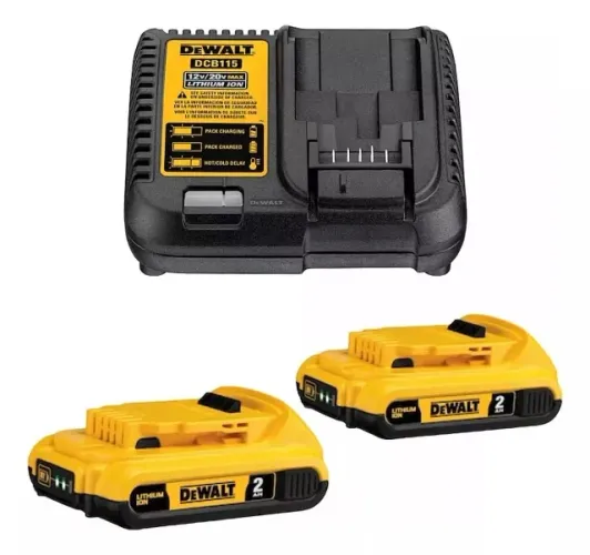 KIT DEWALT C/2 BATERIAS DEWALT 2Ah 20V MAX C/CARREGADOR BIVOLT