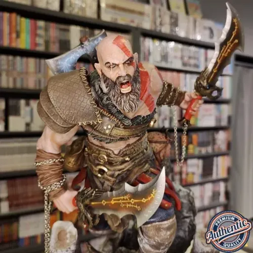 Estátua Kratos - God Of War Ragnarök