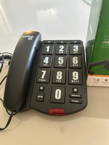Telefone com fio tok fácil intelbras