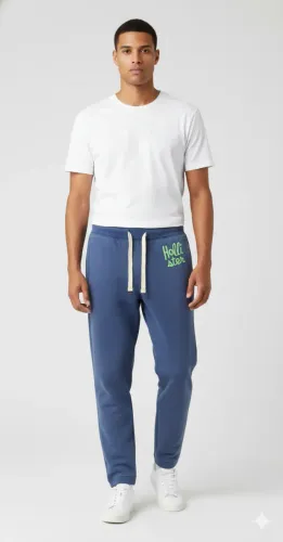 Calça Moletom Hollister Original Masculina M | Azul | Importada NY | Perfeito Estado