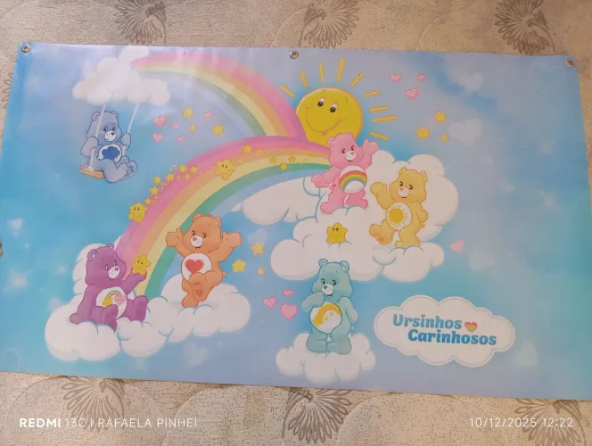 Painel e display dos ursinhos carinhosos