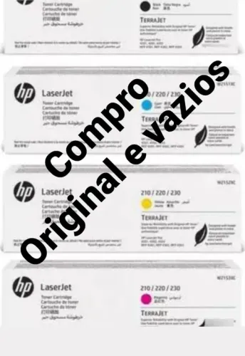 Cartuchos de Toner HP LaserJet Originais e Vazios