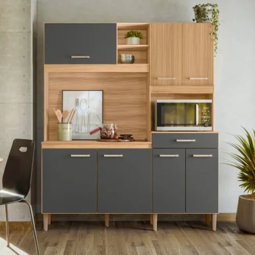 Armário de Cozinha Completo com Acabamento Moderno tt54