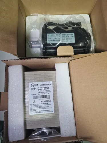 Servo motor com drive e peças para CNC ler discriminação 