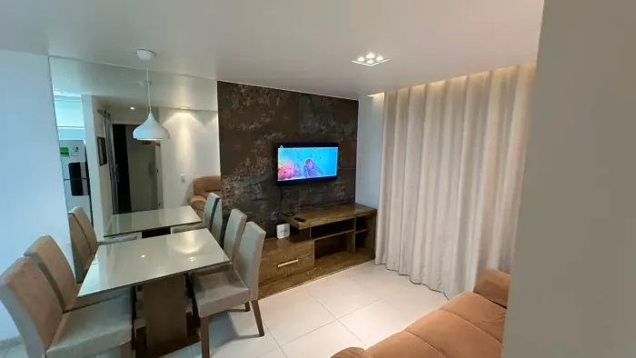 APARTAMENTO MOBILIADO CAMAÇARI-BA.