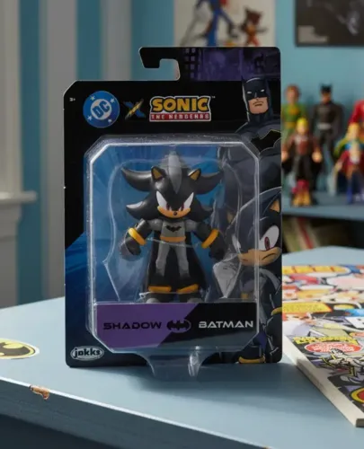 Boneco 6cm Articulado Shadow Batman Sonic Warner