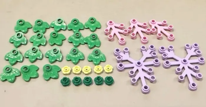 acessórios lego originais flores plantas para minifiguras novos