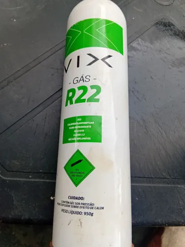 Gas R22 cheio para ar condicionado,com válvula.950grama