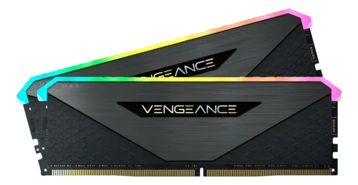 MEMÓRIA RAM CORSAIR VENGEANCE RGB 32GB 2x16GB DDR4 4000MHZ (1 ano de uso)