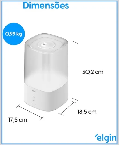 Umidificador de ar digital ELGIN - Com LED