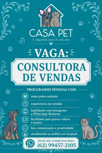 VAGA: CONSULTORA DE VENDAS