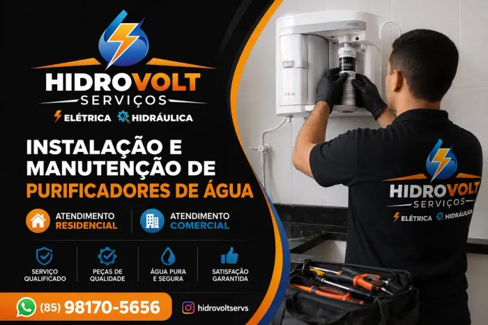 Instalação de purificador de água
