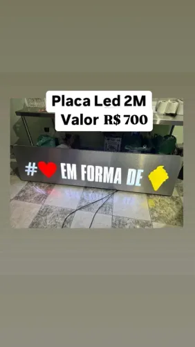 Placa Led 2M para sorveteria