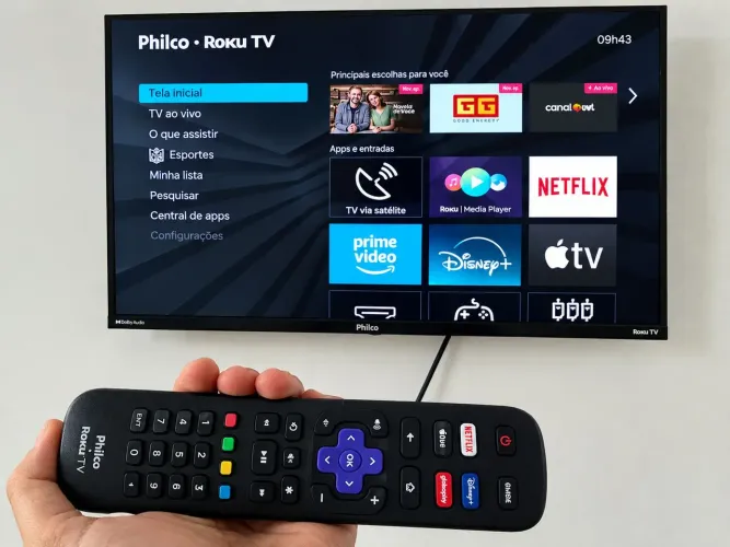 Smart Tv Philco Roku 32 polegadas.