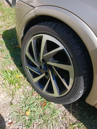 RODAS R SEVEN 4x100 + PNEUS(novos) XBRI 205/45R17 88Y EXTRA FASTDRIVER