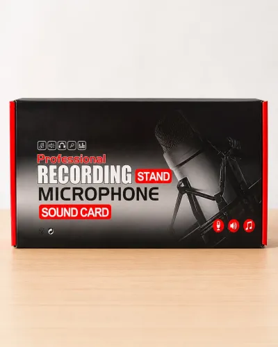 2 Kits de Microfone Condensador para Gravação - Novos, Nunca Usados