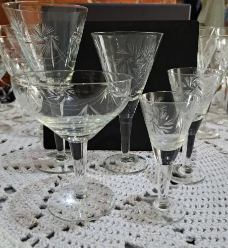 Taça de Cristal Lapidada