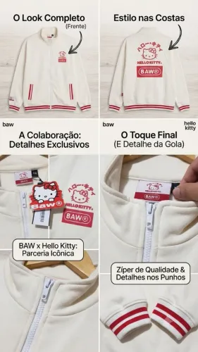 Moletom Turtleneck Baw x HelloKitty