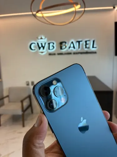 iPhone 12 Pro Max 128GB Azul 77% - Loja Fisica
