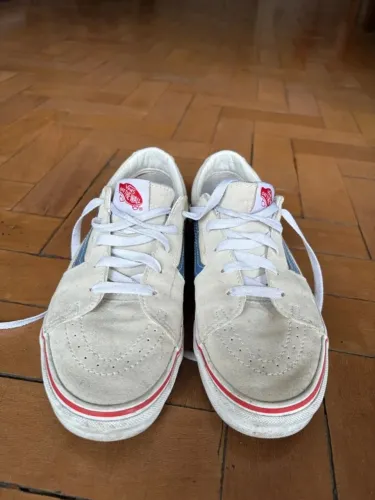 tênis vans sk8-low bege 40