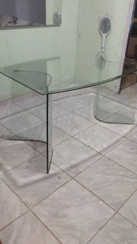 Mesa de vidro 6 Lugares - Sem Cadeira - LER DESCRIÇÃO