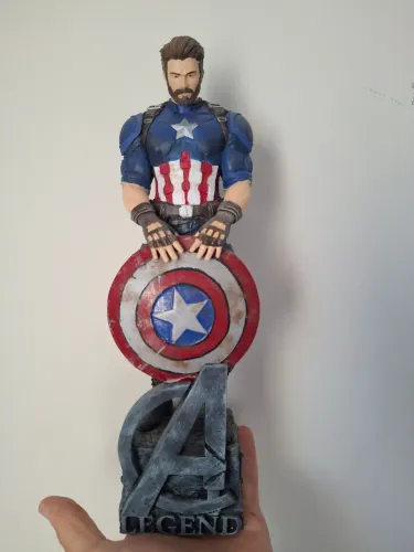 Capitão América figura resina 3D