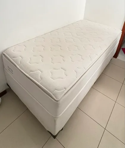 Cama de solteiro box colchão solteiro molas ensacadas