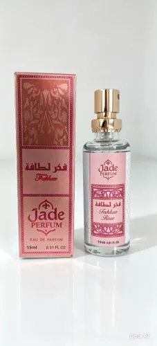 Perfume Feminino Fakhar Rose Jade Perfum 15ml Alta Fixação, Longa Duração 
