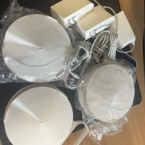 Kit Roteador Wi-Fi Mesh TP-Link Deco M9 Plus Tri-Band AC2200 (3 Unidades)