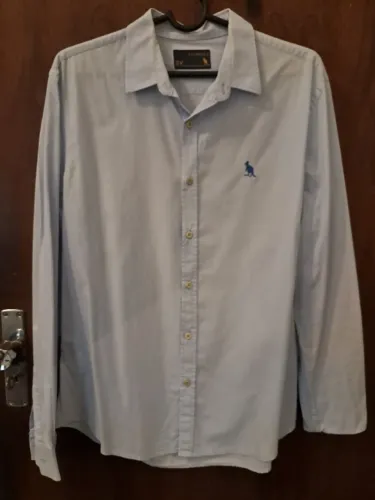 Camisa Masculina SIDE WALK Premium Azul Claro Tam M