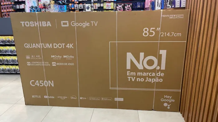 TELEVISÃO TOSHIBA 85 POLEGADAS QLED 4K ?