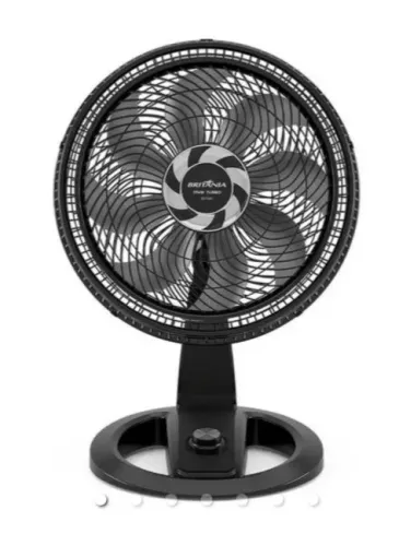 Ventilador Britânia Turbo 40cm 8pás, sem marcas de uso.