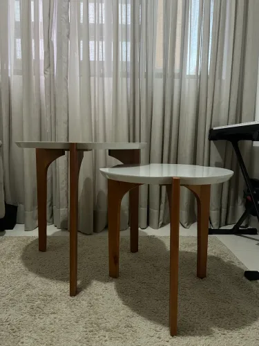 Kit 2 mesas laterais
