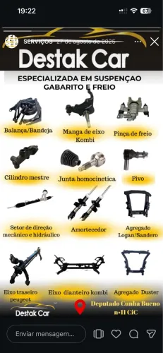 Eixos diversos modelos 