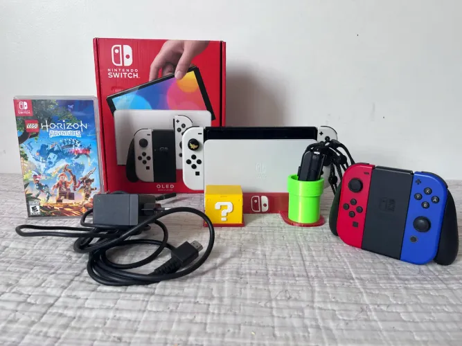 Nintendo switch OLED + Controle extra Original + Jogo Lego