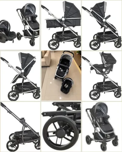 Carrinho Kiddo Winner II + Bebê Conforto - Impecável, Pouquíssimo Uso, Muito Conservado!