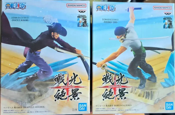 Action Figures de One Piece. Dracule Mihawk X Roronoa Zoro.